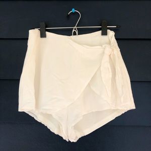 American Threads white skort with front tie